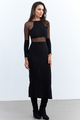 Vestido midi - Preto