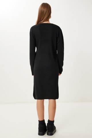 Vestido traçado - Preto