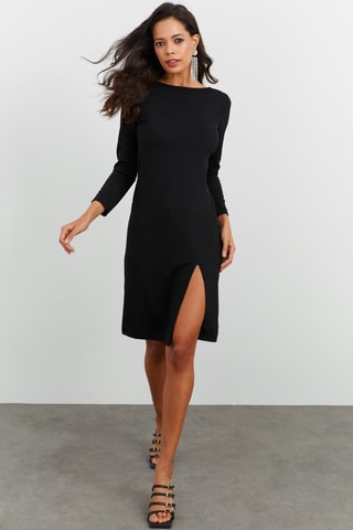Vestido direito - Preto