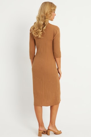 Robe chemise - Camel