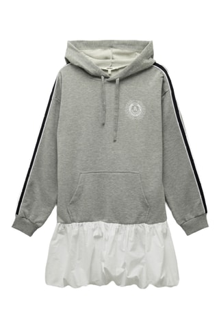 Vestido efeito ilusório - Cinzento-escuro