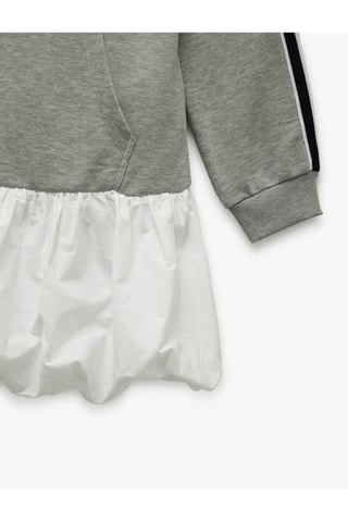 Vestido efeito ilusório - Cinzento-escuro