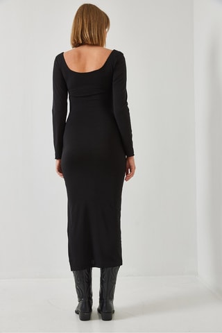 Robe fourreau - Noir