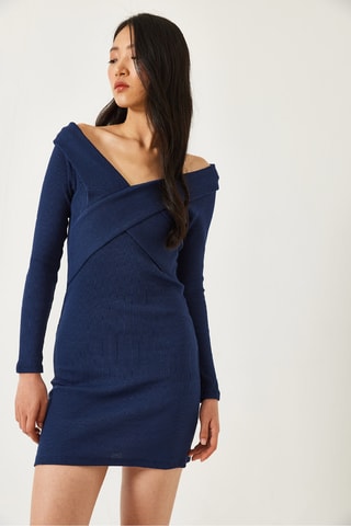 Robe droite - Bleu marine