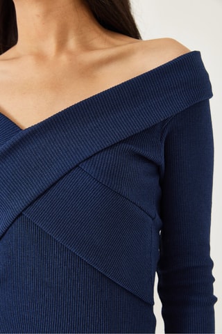 Robe droite - Bleu marine