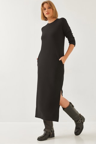 Vestido direito - Preto