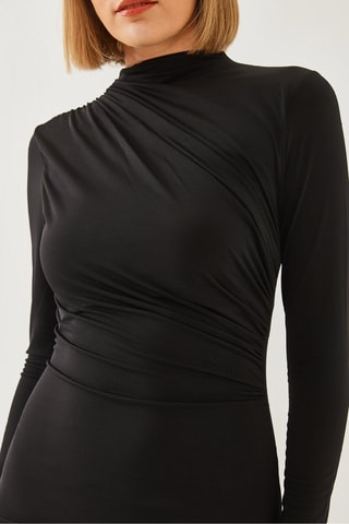 Vestido justo - Preto