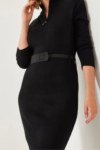 Vestido-camisola - Preto