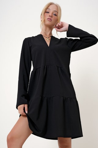 Vestido trapézio - Preto