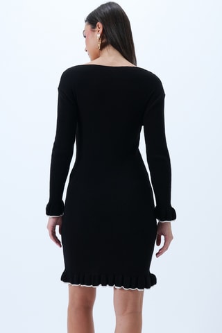 Vestido justo - Preto