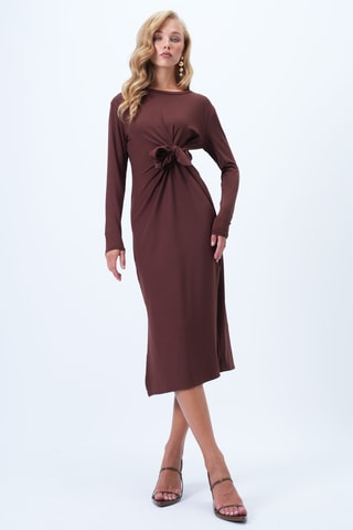 Robe droite - Marron