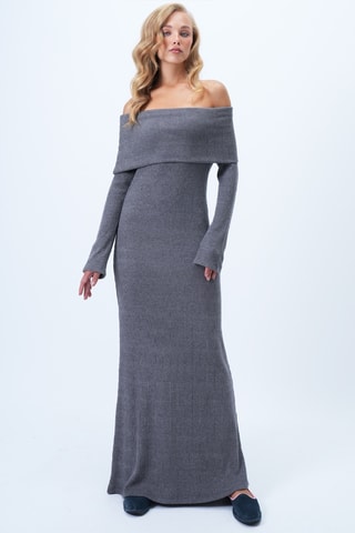 Robe longue - Anthracite chiné