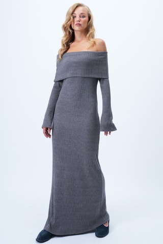 Robe longue - Anthracite chiné