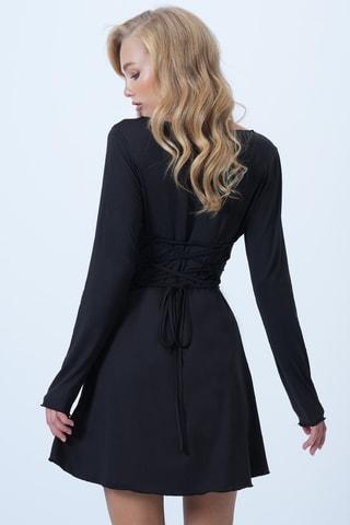 Vestido estilo patinadora - Preto