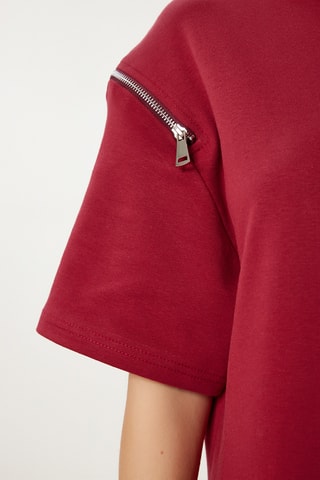 Vestido comprido - Bordô