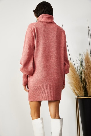 Vestido-camisola - Rosa mesclado