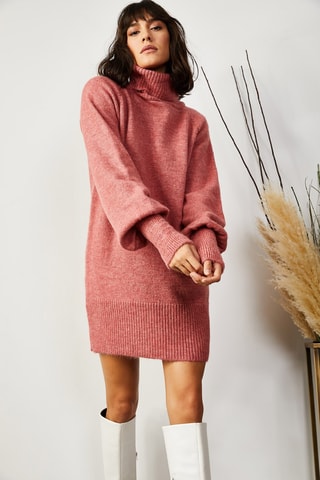 Vestido-camisola - Rosa mesclado