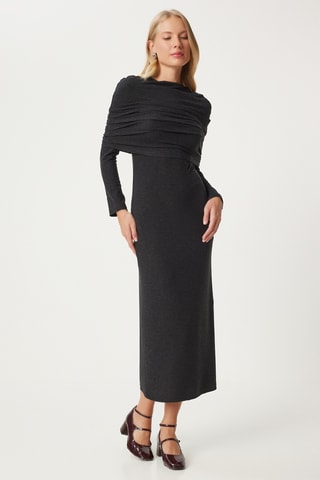 Vestido direito - Antracite