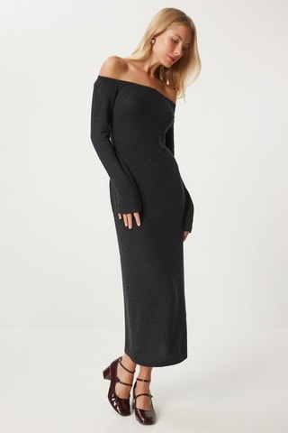 Vestido direito - Antracite