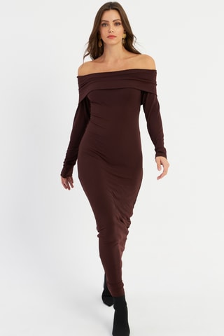 Robe longue - Marron
