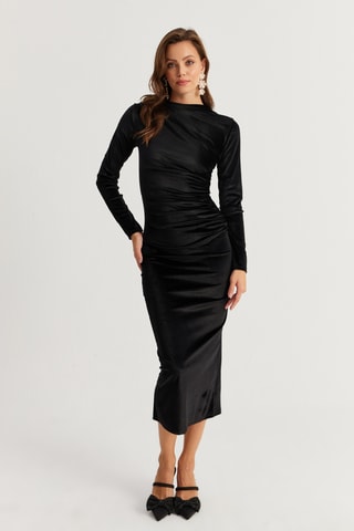 Robe fourreau - Noir