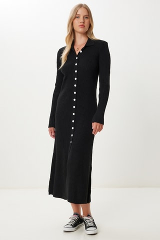 Vestido-camisa - Preto