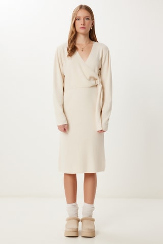 Vestido traçado - Marfim