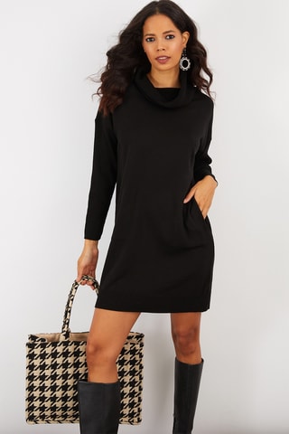 Vestido direito - Preto