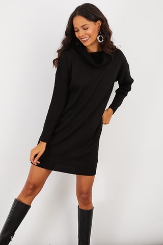 Vestido direito - Preto