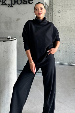 Pull et pantalon regular - Noir