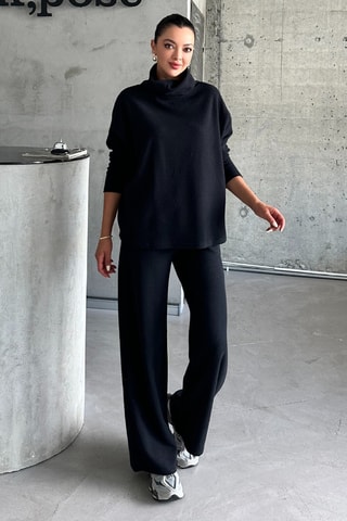Pull et pantalon regular - Noir