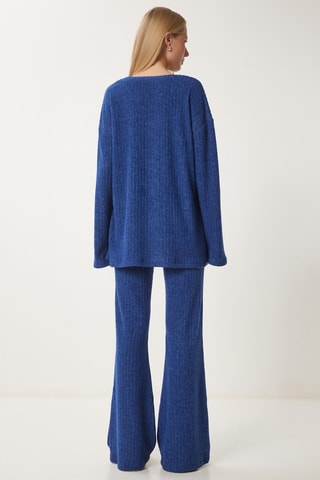 Pull et pantalon regular - Bleu cobalt