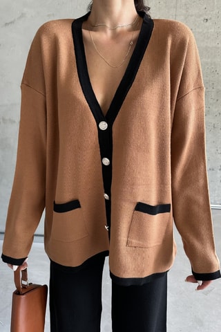 Gilet et pantalon réguler - Camel et noir