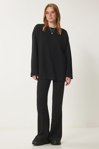 Pull et pantalon regular - Noir