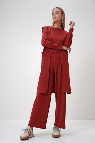 Ensemble 3 pièces - Rouge brique