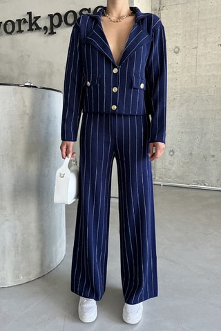 Veste et pantalon regular - Bleu marine