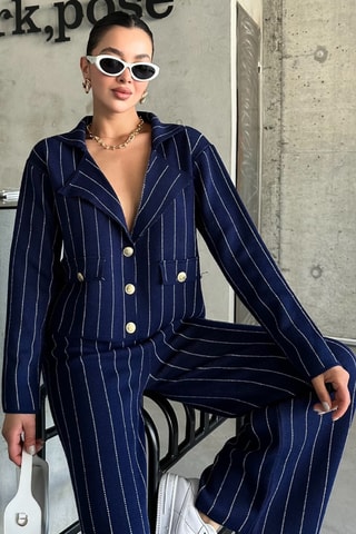 Veste et pantalon regular - Bleu marine