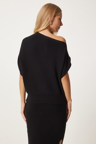 Top et jupe midi taille haute - Noir