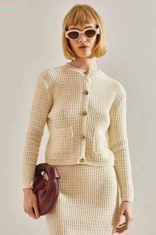 Veste et jupe droite - Beige