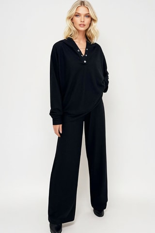 Sweat à capuche et pantalon regular - Noir