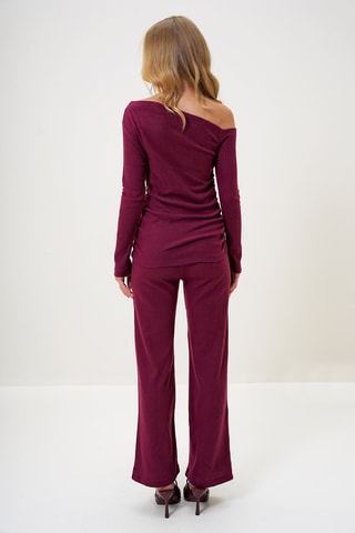 Top et pantalon regular - Bordeaux