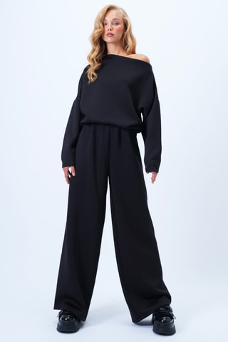 Top et pantalon regular - Noir