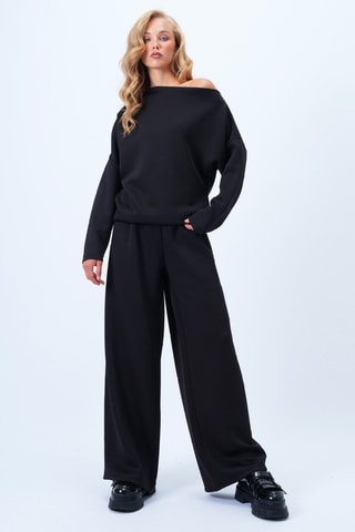 Top et pantalon regular - Noir