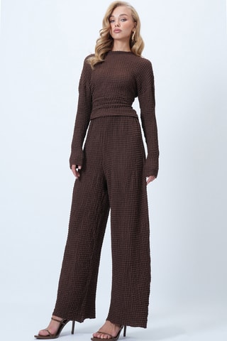 Top et pantalon - Marron