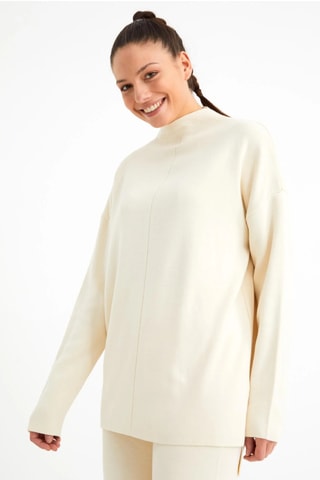 Pull et pantalon regular - Ecru