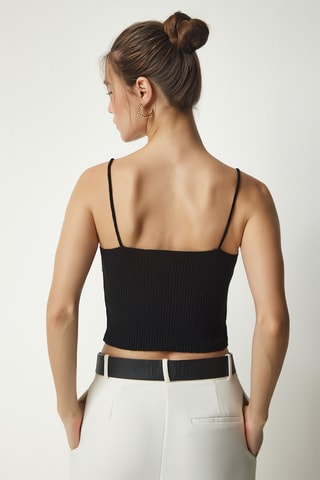 Crop top et gilet - Noir