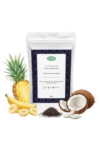 Thé noir Le Fitzgerald - Noix de coco, ananas, banane - 100 g