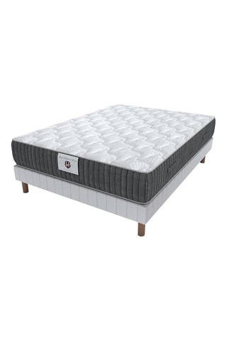 Ensemble matelas à mémoire de forme et sommier Chateaubriant - Epaisseur 28 cm - Mi-ferme