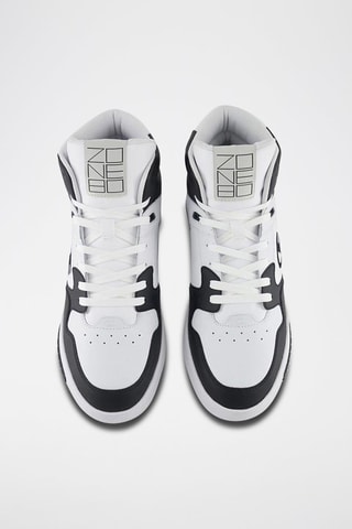 Baskets montantes en cuir - Blanc