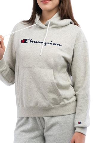 Sweat à capuche - Gris clair chiné